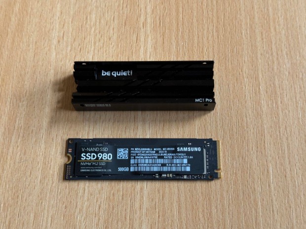Samsung 980 - 500GB M.2 SSD - 8 ra zemid + ajndk Be Quiet MC1 Pro