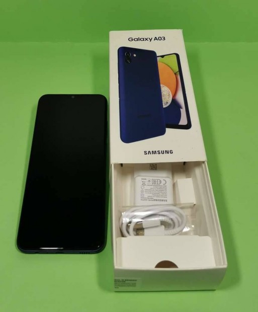 Samsung A03 64GB Kk krtyafggetlen Dual Simes szp llapot mobiltel