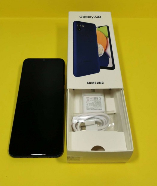 Samsung A03 64GB Kk krtyafggetlen Dual Simes szp llapot mobiltel