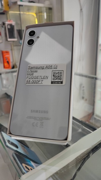 Samsung A05-64GB-Fggetlen j! 0Perces