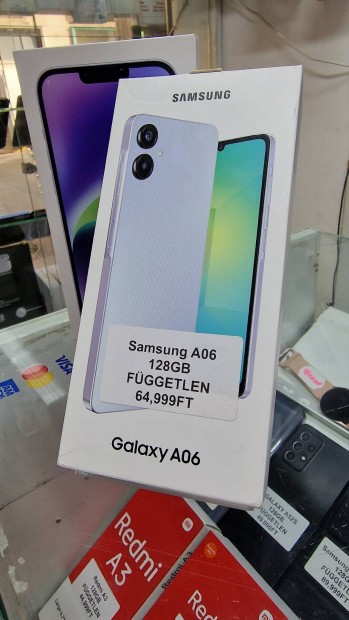 Samsung A06,128GB, fehr, j,Fggetlen, Akci 