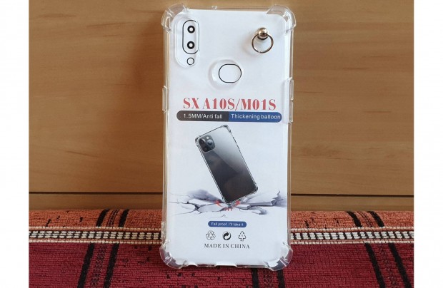 Samsung A10S / M01S telefon átlátszó légpárnás szilikon tok 0km-es