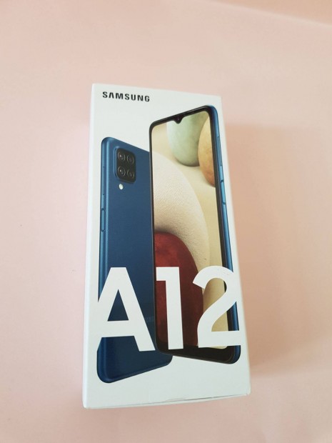 Samsung A12 64GB Dual Sim fekete j mobiltelefon szp llapotban elad