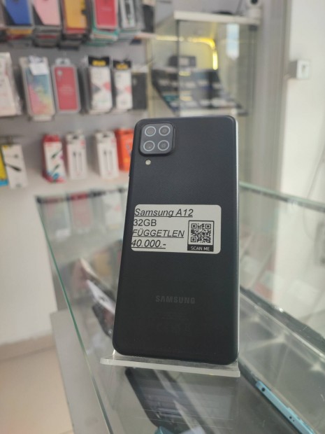 Samsung A12 - 32GB Krtyafggetlen, Szp llapot