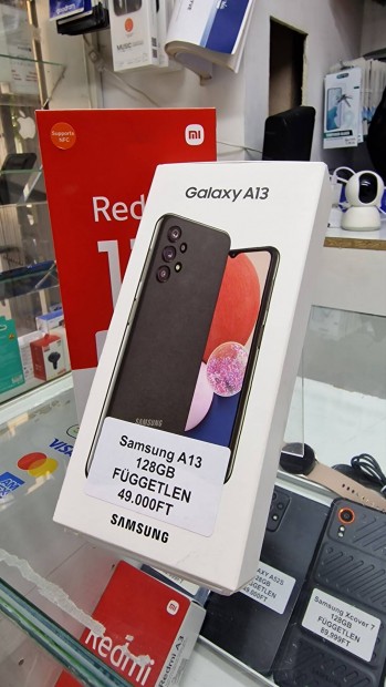 Samsung A13, 128GB,fekete, Fggetlen, Akci, j 