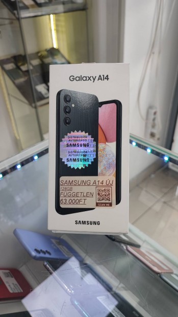 Samsung A14 128GB Új Dobozos + Garancia