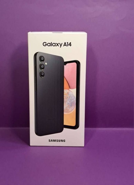 Samsung A14 64GB Fekete fggetlen j bontatlan mobiltelefon garanciva