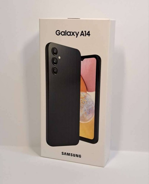 Samsung A14 64GB Fekete fggetlen j bontatlan mobiltelefon garanciva