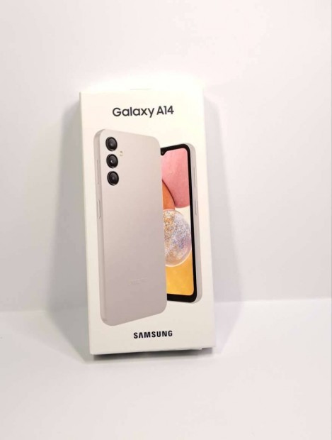 Samsung A14 64GB Silver fggetlen j bontatlan dobozos mobiltelefon el