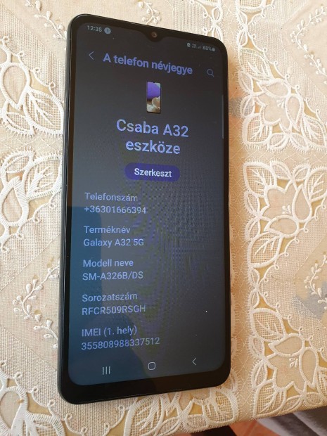 Samsung A32 telefon