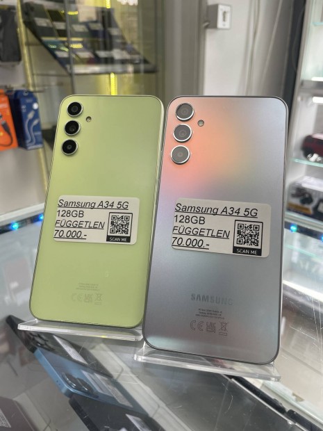 Samsung A34 5G - 128GB - Fggetlen - 