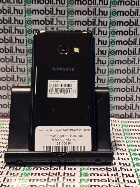 Samsung A3 2017 16GB fekete 1Sim fggetlen jtllssal