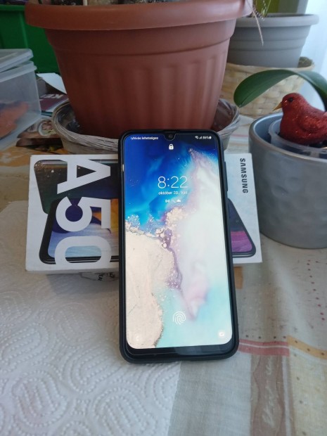 Samsung A50 vegfolis fggetlen tlt doboz szilikon tok  