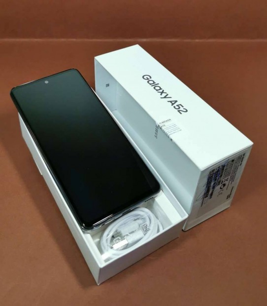 Samsung A52 128GB Fekete fggetlen mobiltelefon j llapotban elad!