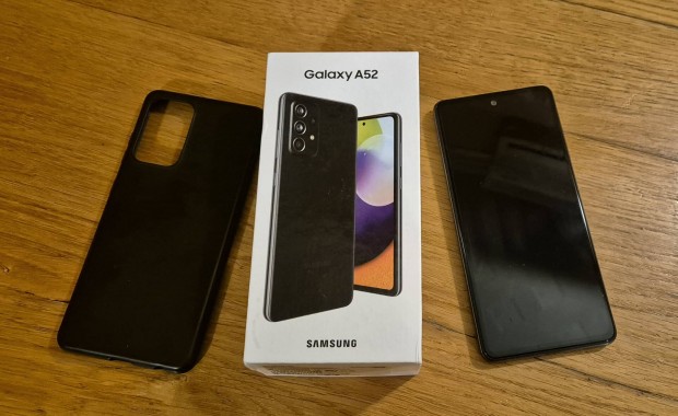 Samsung A52 128GB Fekete színű,kártyafügget,mobiltelefon eladó!!