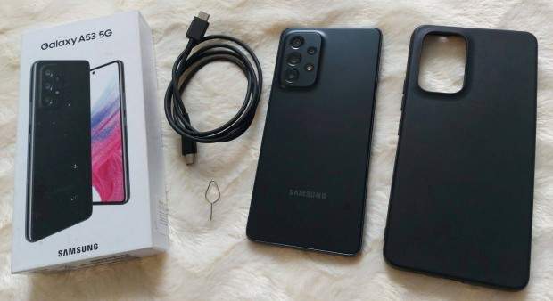 Samsung A53 5G 6/128GB - hibtlan, krtyafggetlen, dobozban!