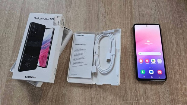 Samsung A53 5G Dual-sim,kitűnő állapot,karcmentes kijelző,fóliás keret