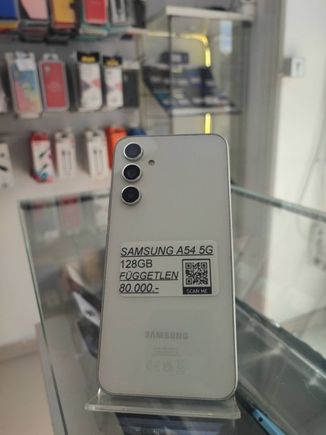 Samsung A54 5G - 128GB Krtyafggetlen- Gyri flia, Szp llapot