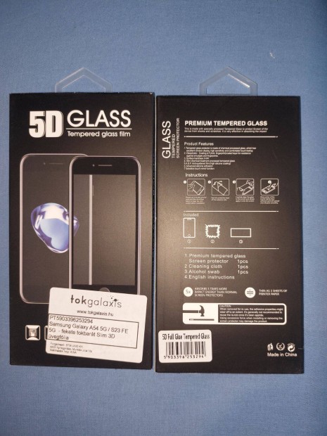 Samsung A54 S23 tempered glass vegflia veg flia kijelz vd