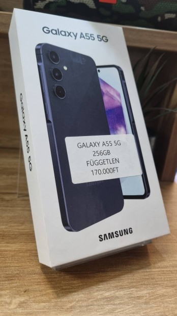 Samsung A55 j 256GB Fggetlen Akci 