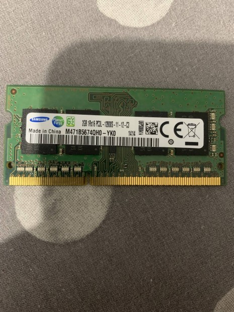 Samsung DDR3 1600MHZ notebook 2GB Memria 