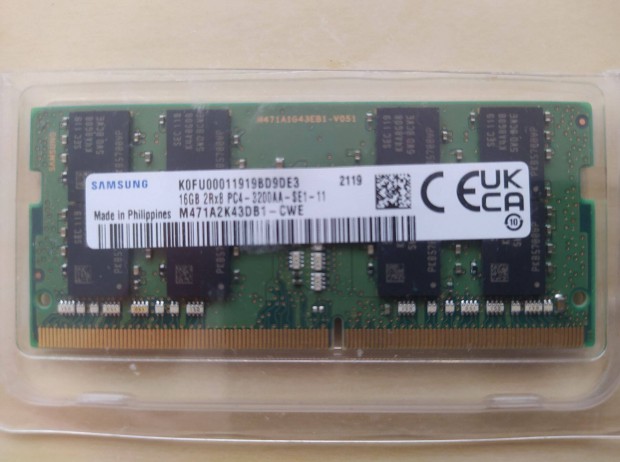 Samsung DDR4 3200 MHz 16 GB 16GB laptop sodimm RAM