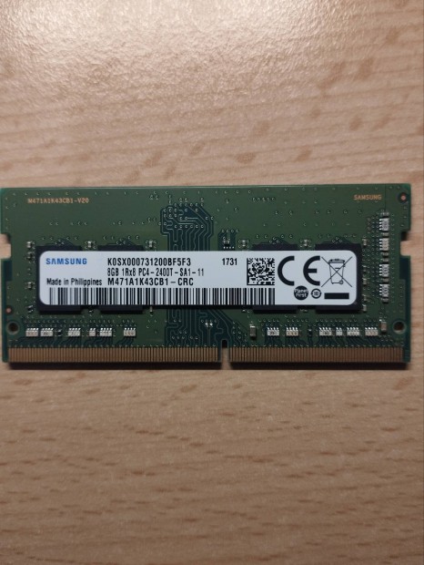 Samsung DDR4 8GB 2400MHz notebook RAM