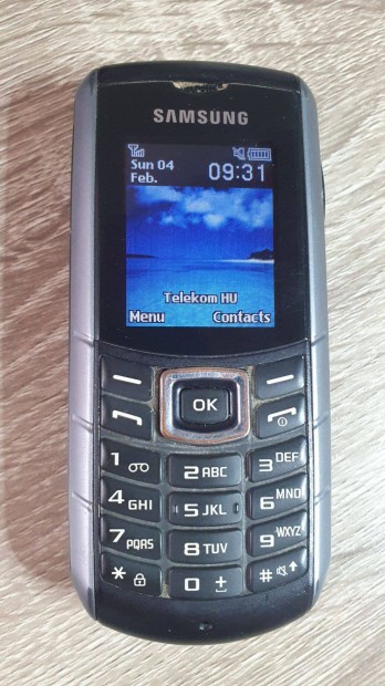 Samsung E2370 Xcover strapatelefon - fggetlen, extra zemid