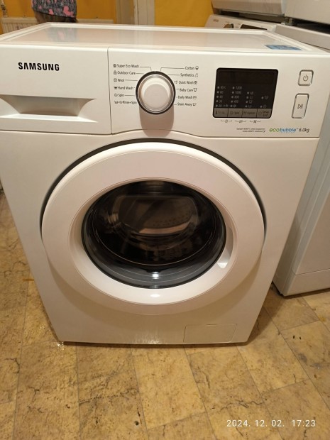 Samsung Ecobubble 6kg-os keskeny mosgp garancival elad 