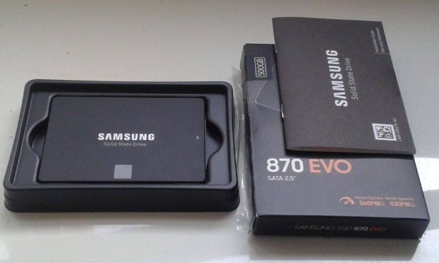 Samsung Evo 870 500GB SSD j! Csak kiprblva volt