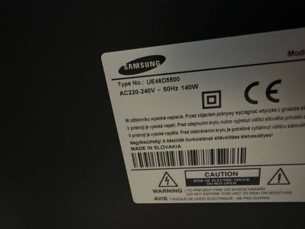 Samsung Full HD 102 CM UE48D5500 Elad