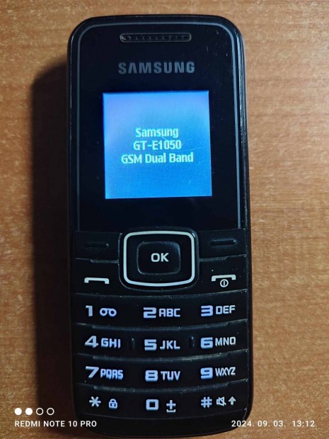 Samsung GT-E1050 dual sim elad.