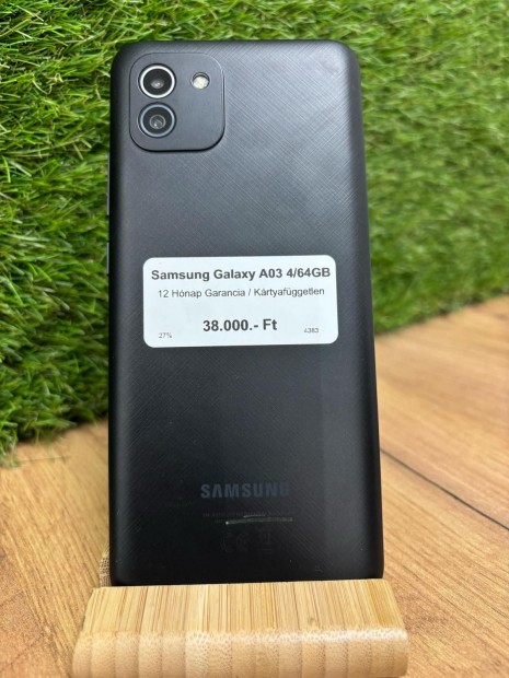 Samsung Galaxy A03 Krtyafggetlen 64 GB, 12 h garancia