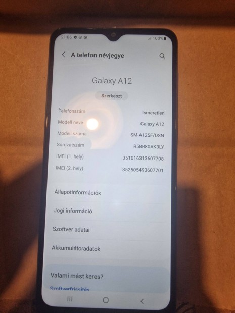 Samsung Galaxy A03 ujszer llapotban elad!