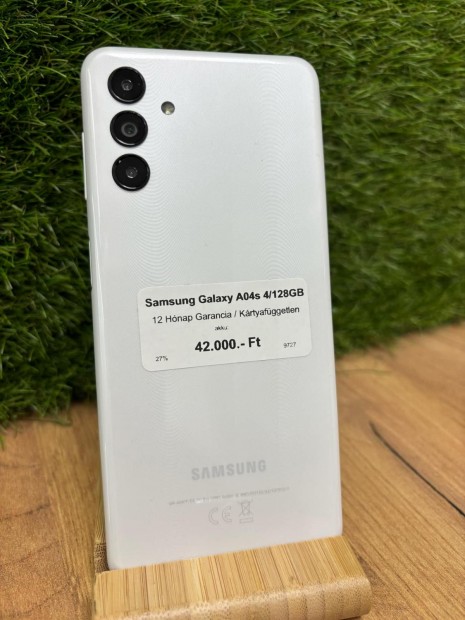 Samsung Galaxy A04s Krtyafggetlen 128 GB, 12 h garancia