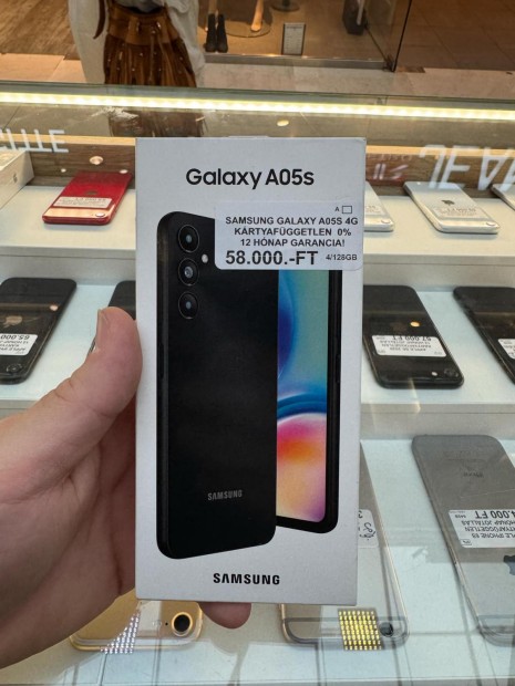 Samsung Galaxy A05s Krtyafggetlen 128 GB, 12 h garancia