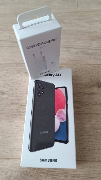Samsung Galaxy A13 4G mobiltelefon (4/64GB), új bontatlan+Töltőfej