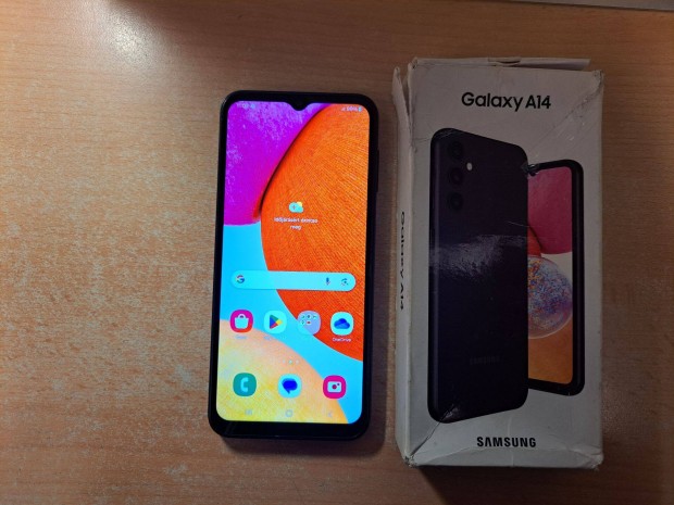 Samsung Galaxy A14 4/64GB Dual jszer Fekete Garis !