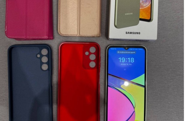 Samsung Galaxy A14 5G Krtyafggetlen 64 GB telefon, tokokkal elad