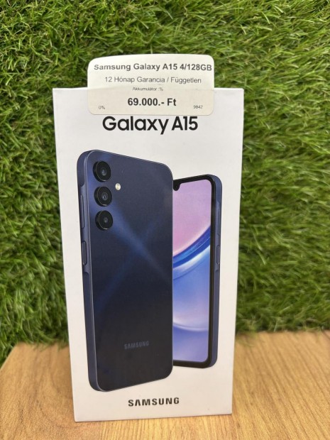 Samsung Galaxy A15 Krtyafggetlen 128 GB, 12 h garancia