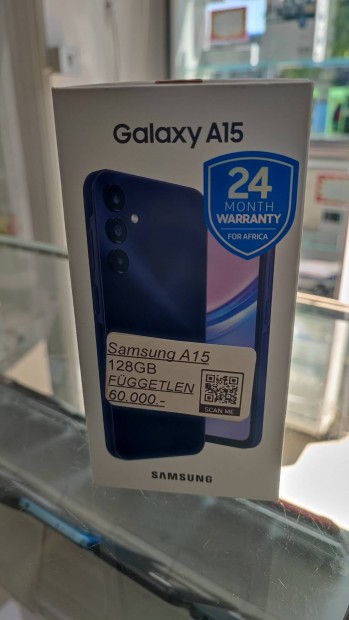 Samsung Galaxy A15, 128GB, Krtyafggetlen 0 perces