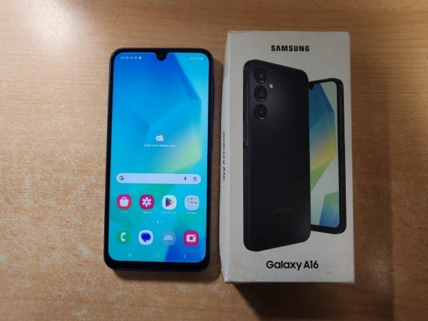Samsung Galaxy A16 128GB Dual Újszerű Fekete Garis !