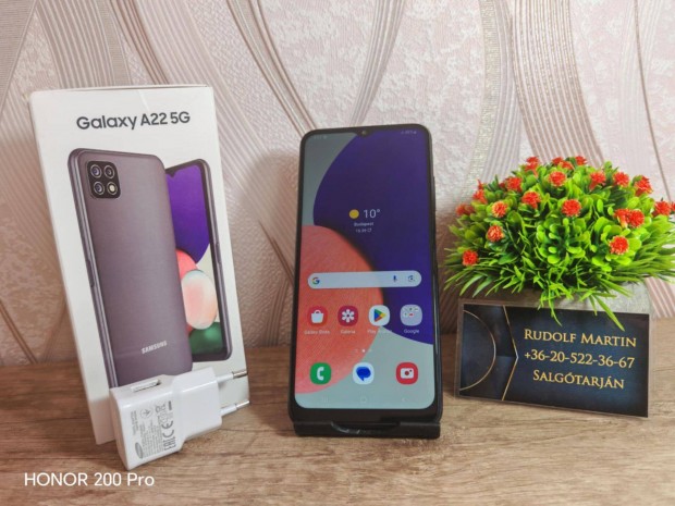 Samsung Galaxy A22 5G 128GB 4+4 8GB ram, kártyafüggetlen + dual sim