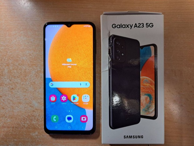 Samsung Galaxy A23 5G Dual Fggetlen jszer Fekete Garis !