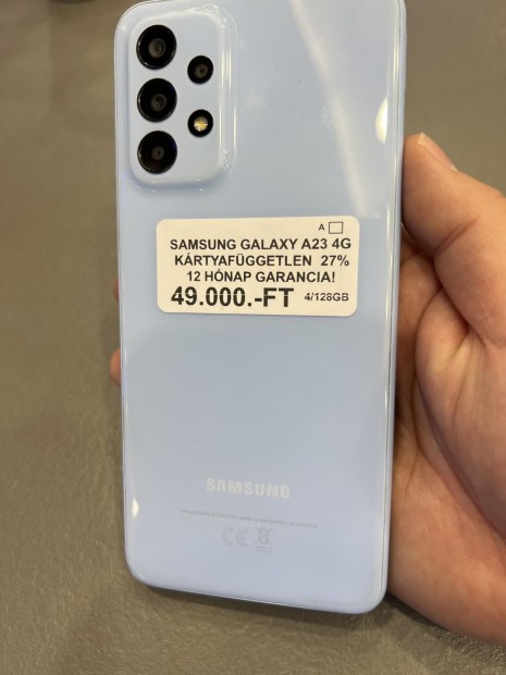 Samsung Galaxy A23 Dual Sim 128 GB, 12 h garancia