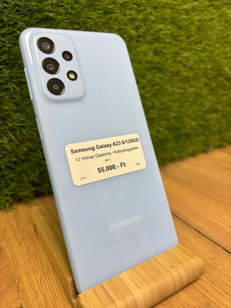 Samsung Galaxy A23 Krtyafggetlen 128 GB, 12 h garancia