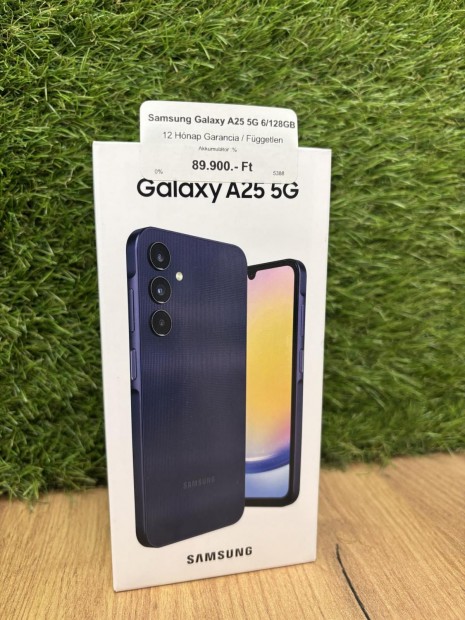 Samsung Galaxy A25 Krtyafggetlen 128 GB, 12 h garancia