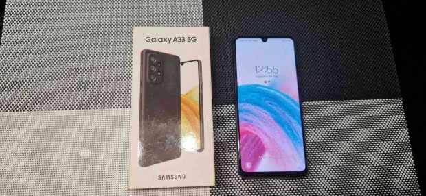 Samsung Galaxy A33 5G 6/128GB Dual jszer Fekete 6 h Garis !