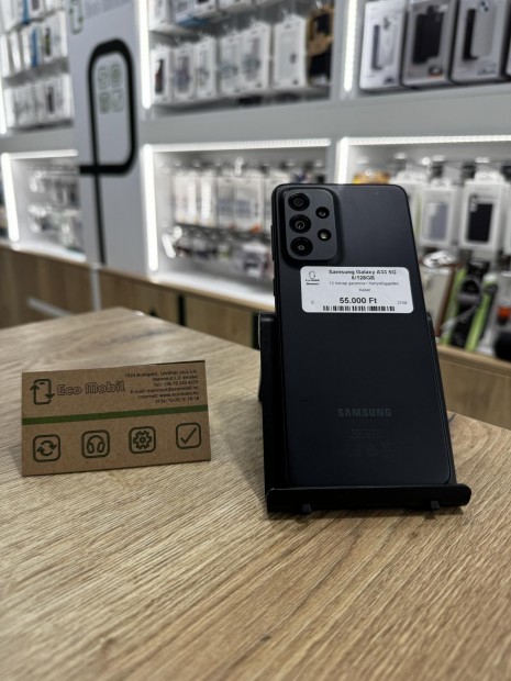 Samsung Galaxy A33 5G Kártyafüggetlen 128 GB 6 GB Ram, 12 hó garancia