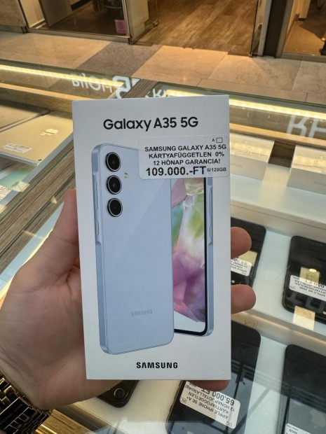 Samsung Galaxy A35 Krtyafggetlen 128 GB, 12 h garancia